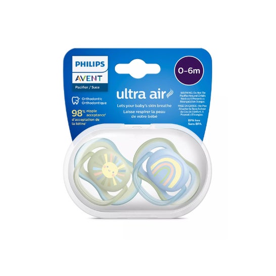 Philips Avent Ultra Air Chupete 0-6M Niño 2uds