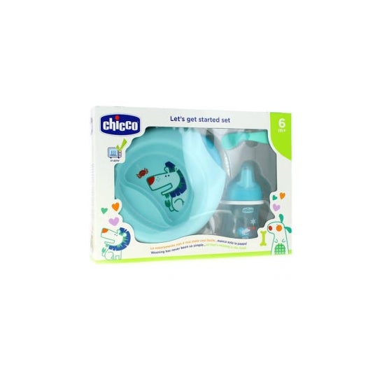 Chicco Set Completo Comida Azul 6m+