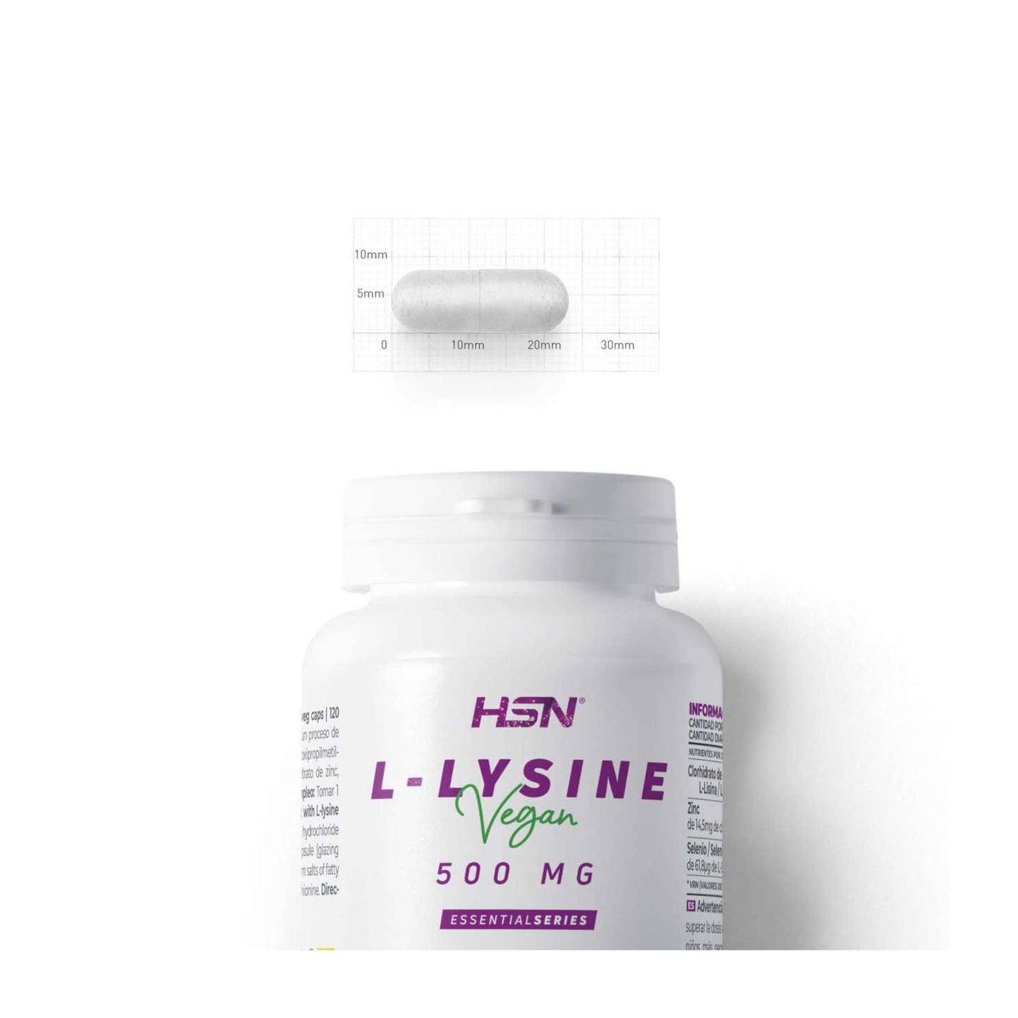 HSN L-Lisina 500mg 30vcaps