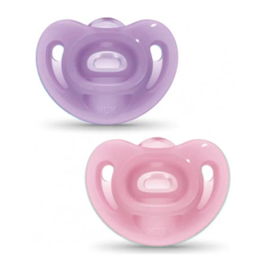 Nuk Sensitive Chupete Silicona 6-18M 2uds