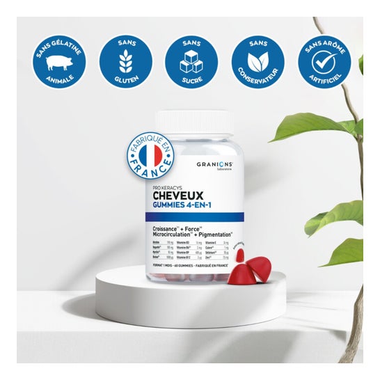 Granions Pro Keracys Cabello 4 en 1 Gummies 60uds