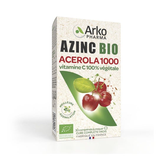 Arkopharma Azinc Vegetal Acero 1000 Bio 30 comp
