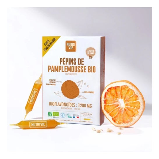 Nutrivie Pépins De Pamplemousse Bio 20 Ampoules