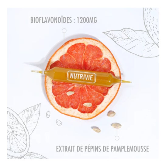 Nutrivie Pépins De Pamplemousse Bio 20 Ampoules