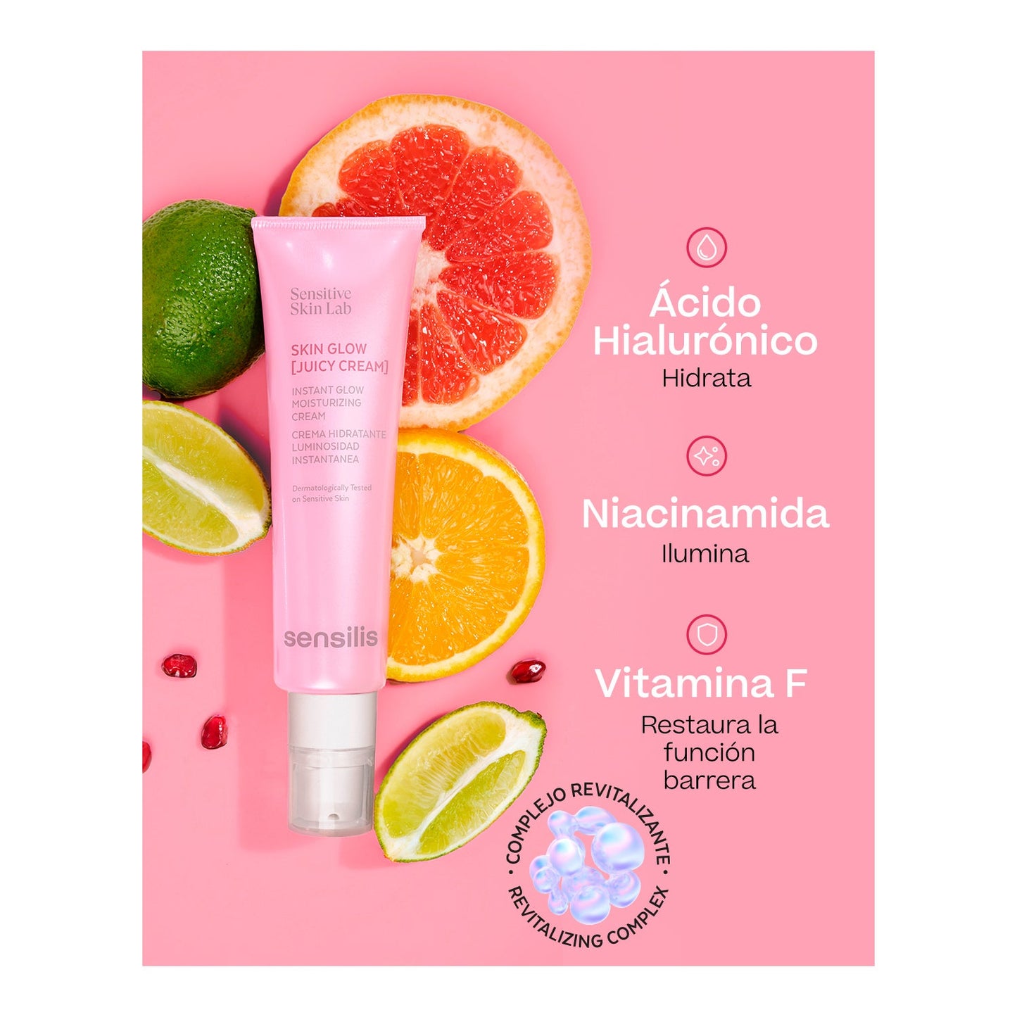 Sensilis Skin Glow [Juicy Cream] Crema Hidratante Luminosidad Instantánea 50ml