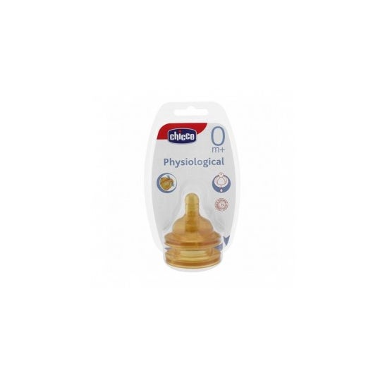 Chicco® tetina fisiológica silicona flujo normal 2uds