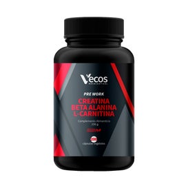 Vecos Nucoceutical Pre Work Creatina Beta Alanina L-Carnitina 200caps