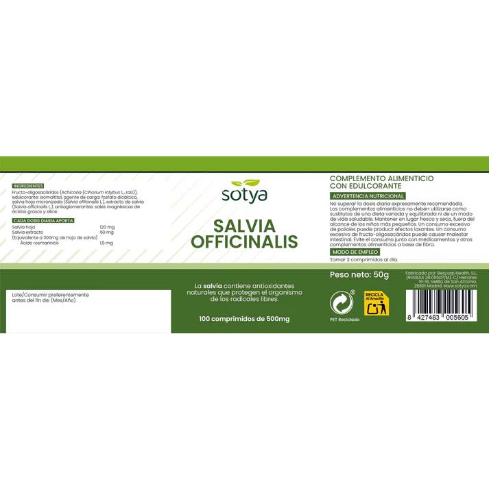 Sotya Salvia 500mg 100comp
