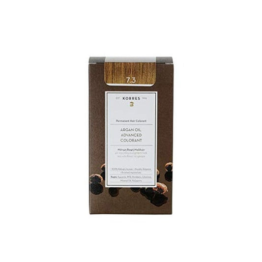 Korres Coloration Permanente Huile D'Argan Blond Doré 7.3