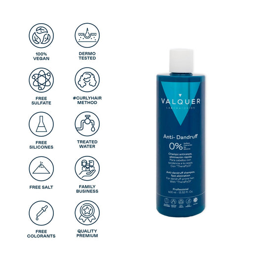 Valquer Champú Anticaspa Eliminación Rápida 400 ml