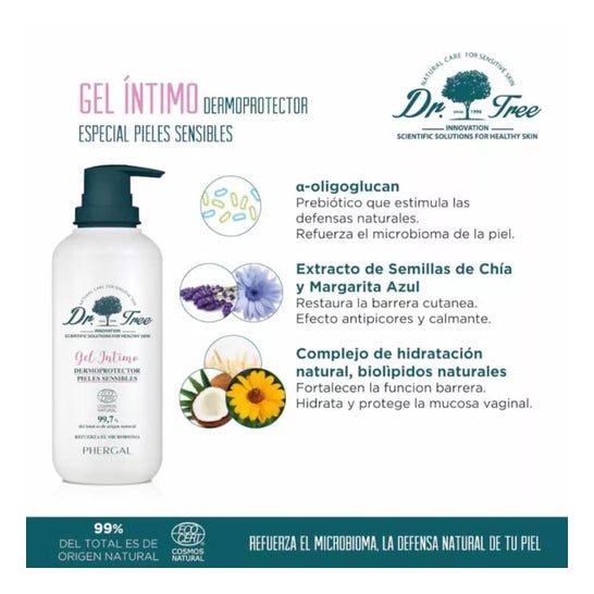 Dr. Tree Gel Íntimo Dermoprotector Hipoalergénico Sensible 200ml