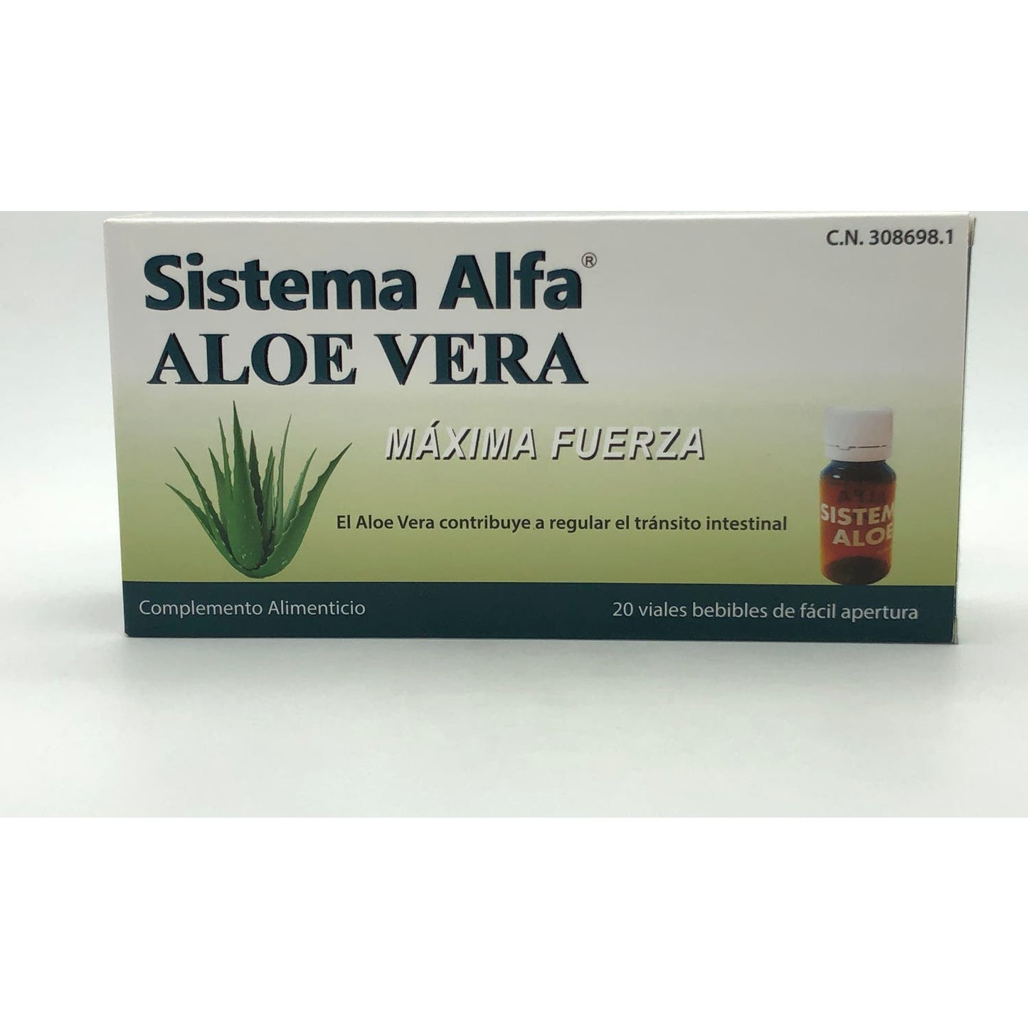 Sistema Alfa Aloe Vera Máxima Fuerza 20 viales