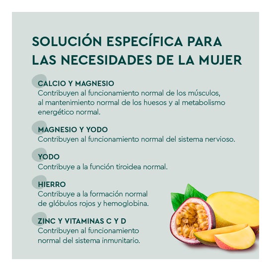 Kneipp Mujer Vitaminas y Minerales Mango y Maracuyá 15comp