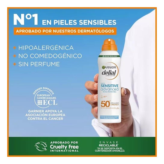 Garnier Sensitive Advanced Bruma Protectora SPF50+ 150 ml