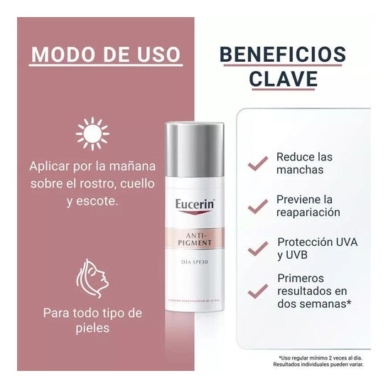 Eucerin Pack Anti-Pigment Dual Sérum 30ml + Crema de Día SPF30 50ml