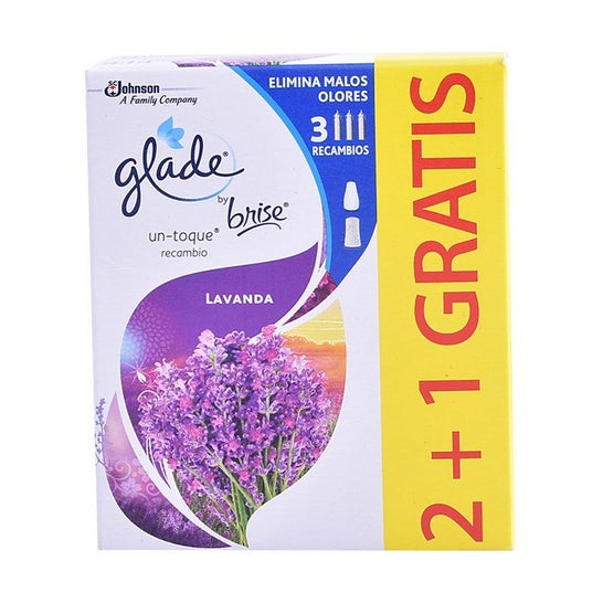 Glade Un Toque Ambientador Recambios Lavanda 3uds