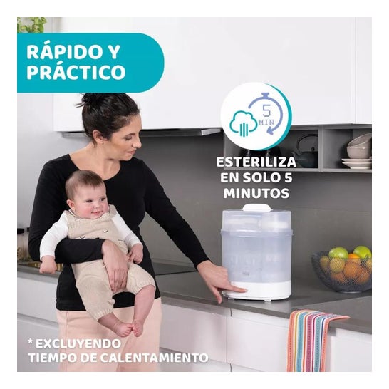 Chicco Set Esterilizador de Vapor Biberones