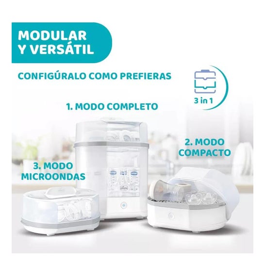 Chicco Set Esterilizador de Vapor Biberones