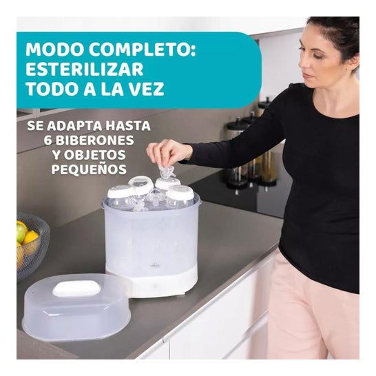 Chicco Set Esterilizador de Vapor Biberones