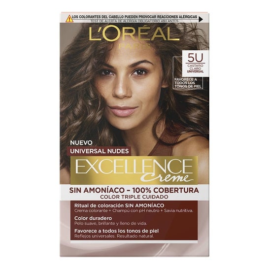 L'Oréal Excellence Creme Universal Nudes 5 U Marrón Claro 1 ud