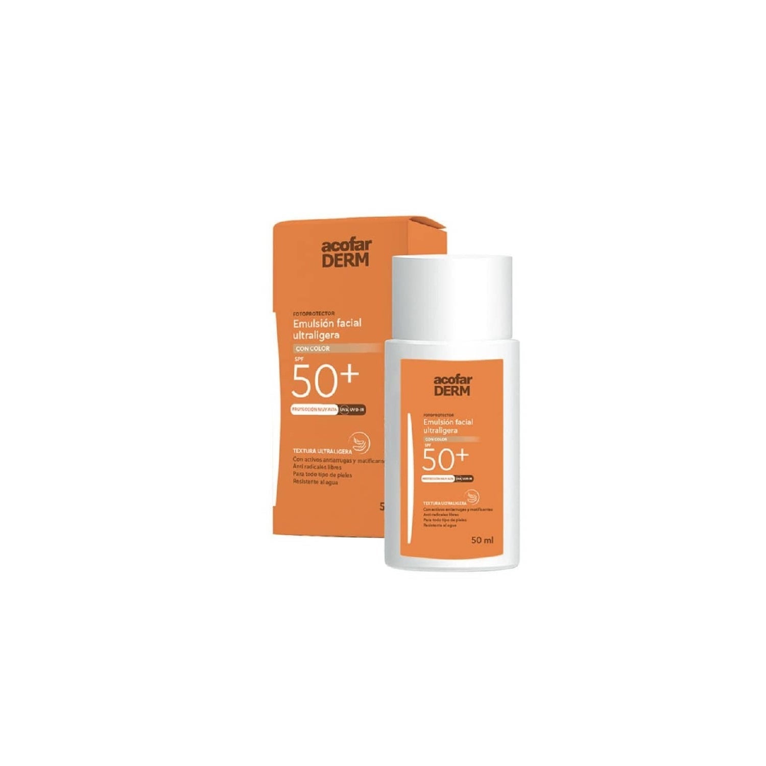 Acofarderm SPF 50+ Emulsión Fluida Facial 50 ml