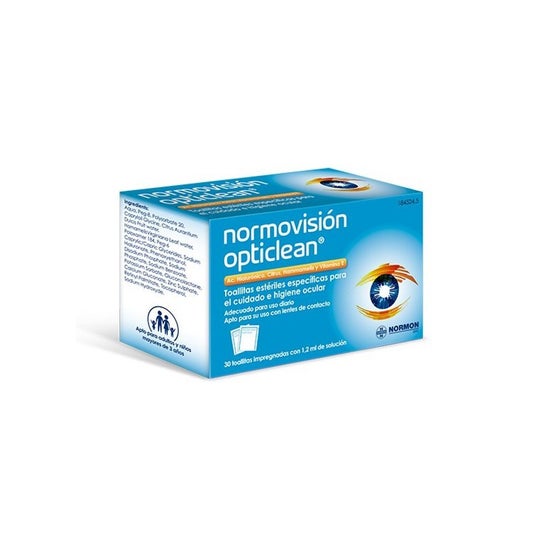 Normovisión Opticlean Toallitas Estétiles 30 Uds