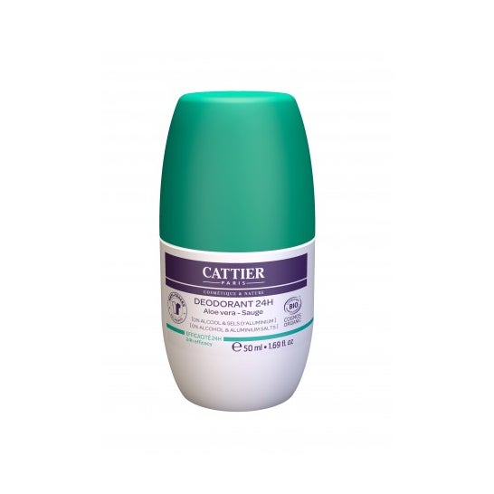 Cattier Desodorante Roll-On Aloe Vera 24h 50ml
