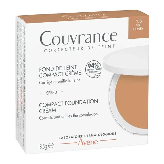 Avène Couvrance Base Maquillaje SPF30 1.3 Miel 8.5g