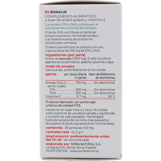 Soria Natural Bonalin Epa + Dha 30 Perlas