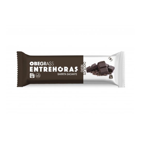 Obegrass Entrehoras barrita chocolate negro 1 ud