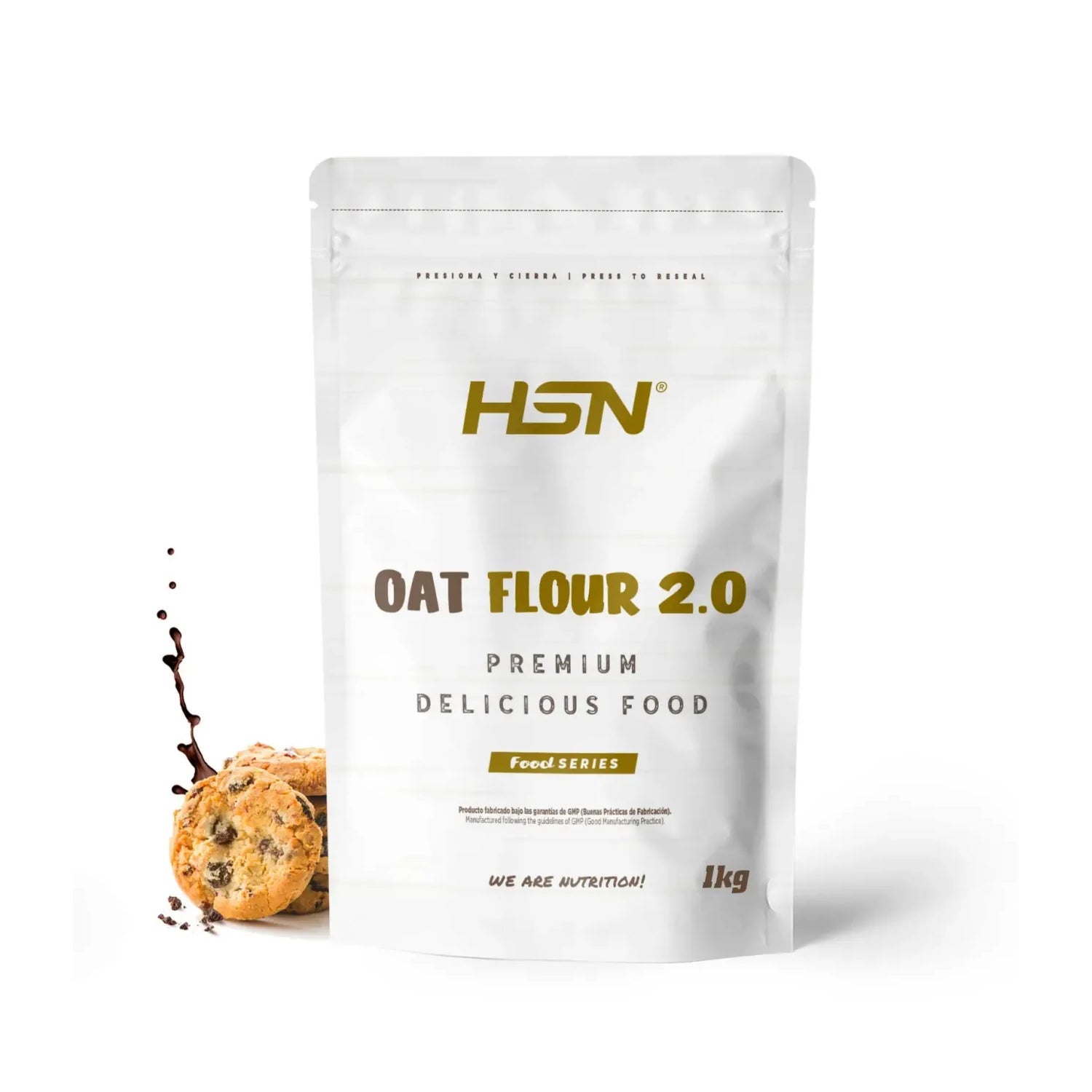 HSN Harina de Avena Instantánea 2.0 Chocolate y Galletas 1kg