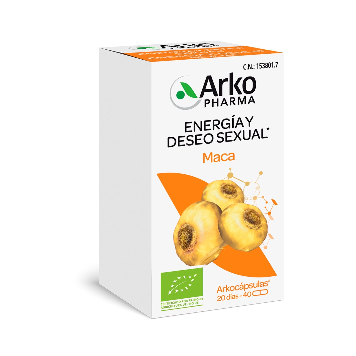 Arkopharma Arkocápsulas Maca BIO 40caps