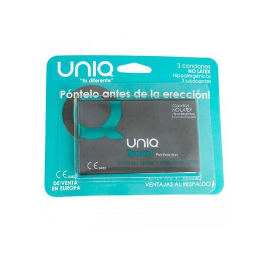 Uniq Smart Pre-Erección Preservativo Sin Látex 3uds