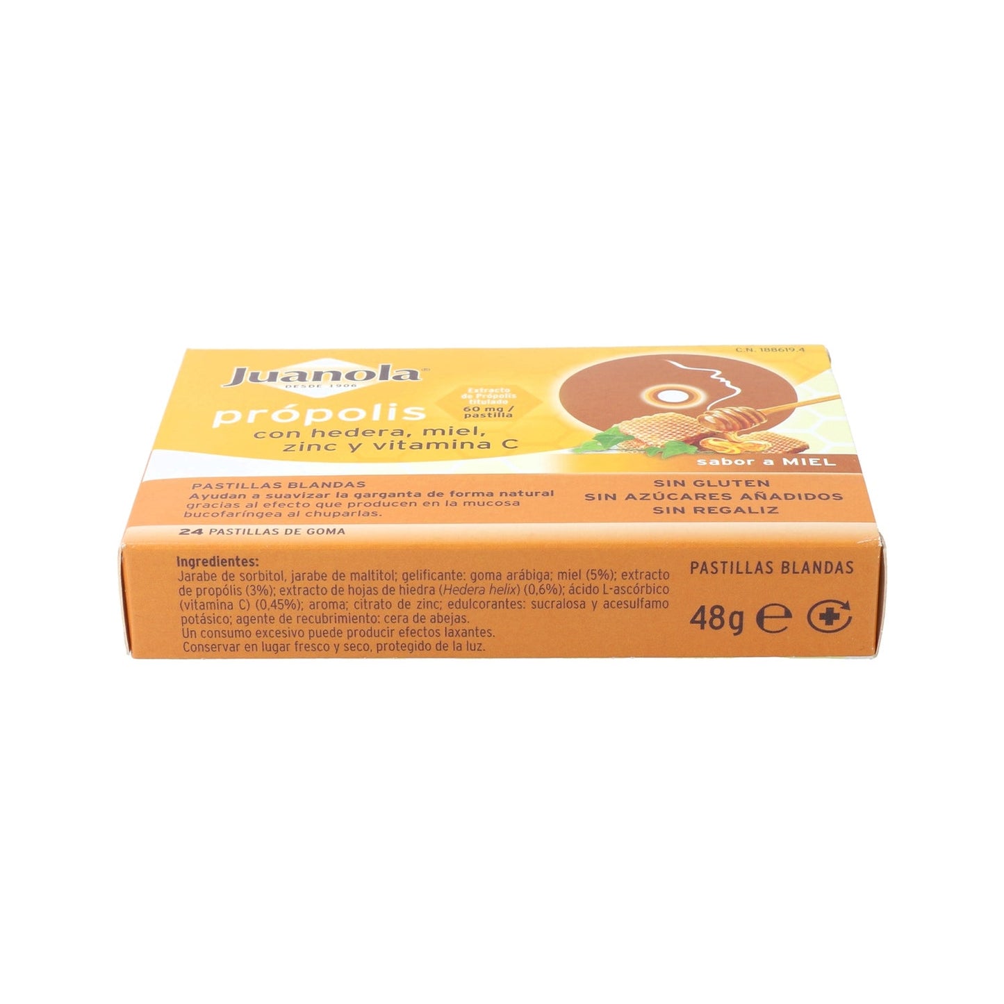 Juanola Propolis Con Hedera Sabor Miel 24 Unidades