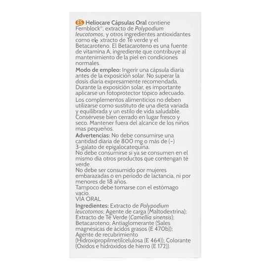 Heliocare Cápsulas Oral 90caps