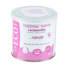Saforelle Florgynal Tampón Probiótico Regular 22uds