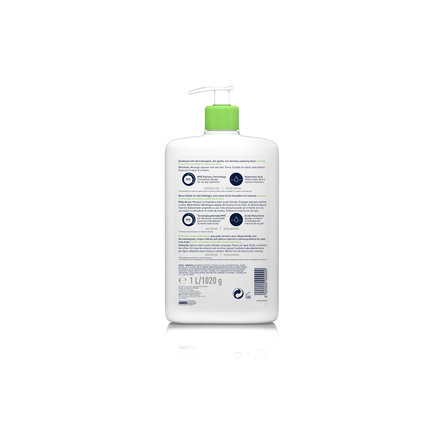 CeraVe Crema Limpiadora Hidratante 1L