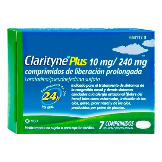 Clarityne Plus 10mg/240mg 7 comp