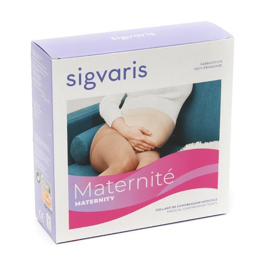 Sigvaris Maternidad C2 Pantimedia Transparente Negro LL 1 ud