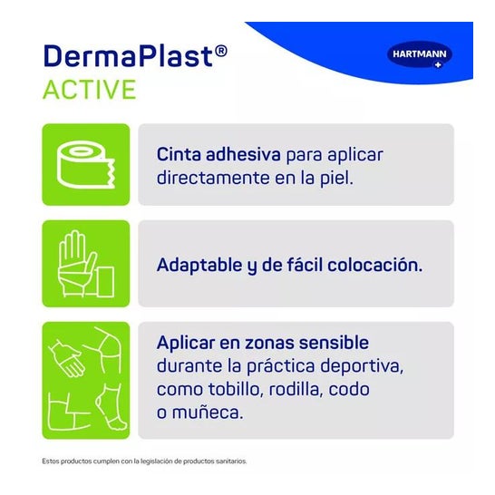 DermaPlast Active Sport Tape Vendaje de Fijación 3,75cmx7m