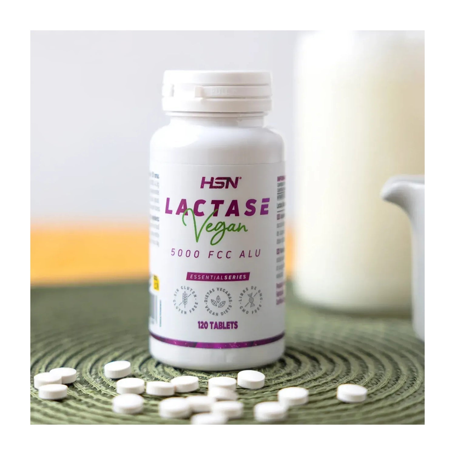HSN Lactasa Beta-Galactosidasa 5000 FCC ALU 120comp