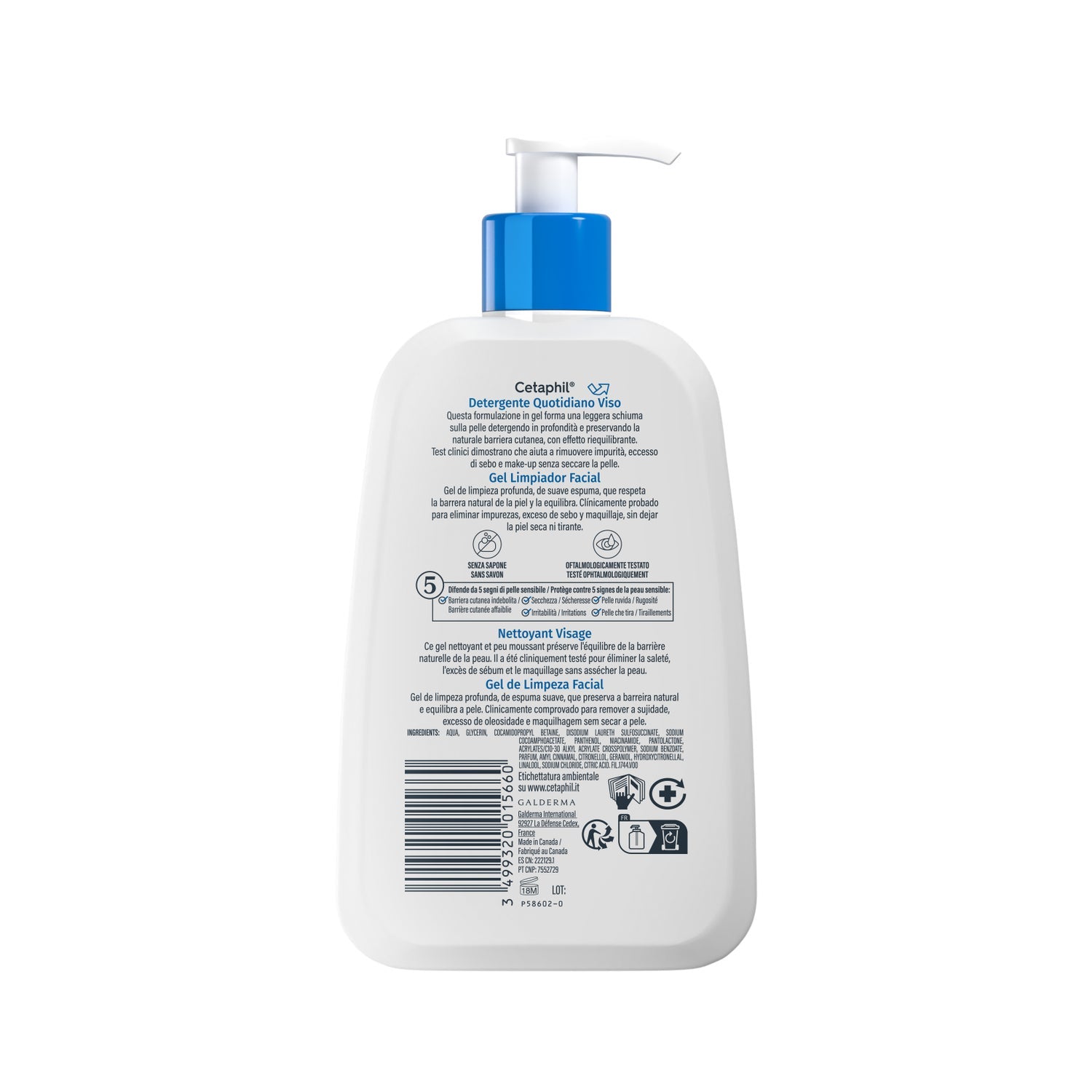 Cetaphil Gel Limpiador Facial Diario 236ml