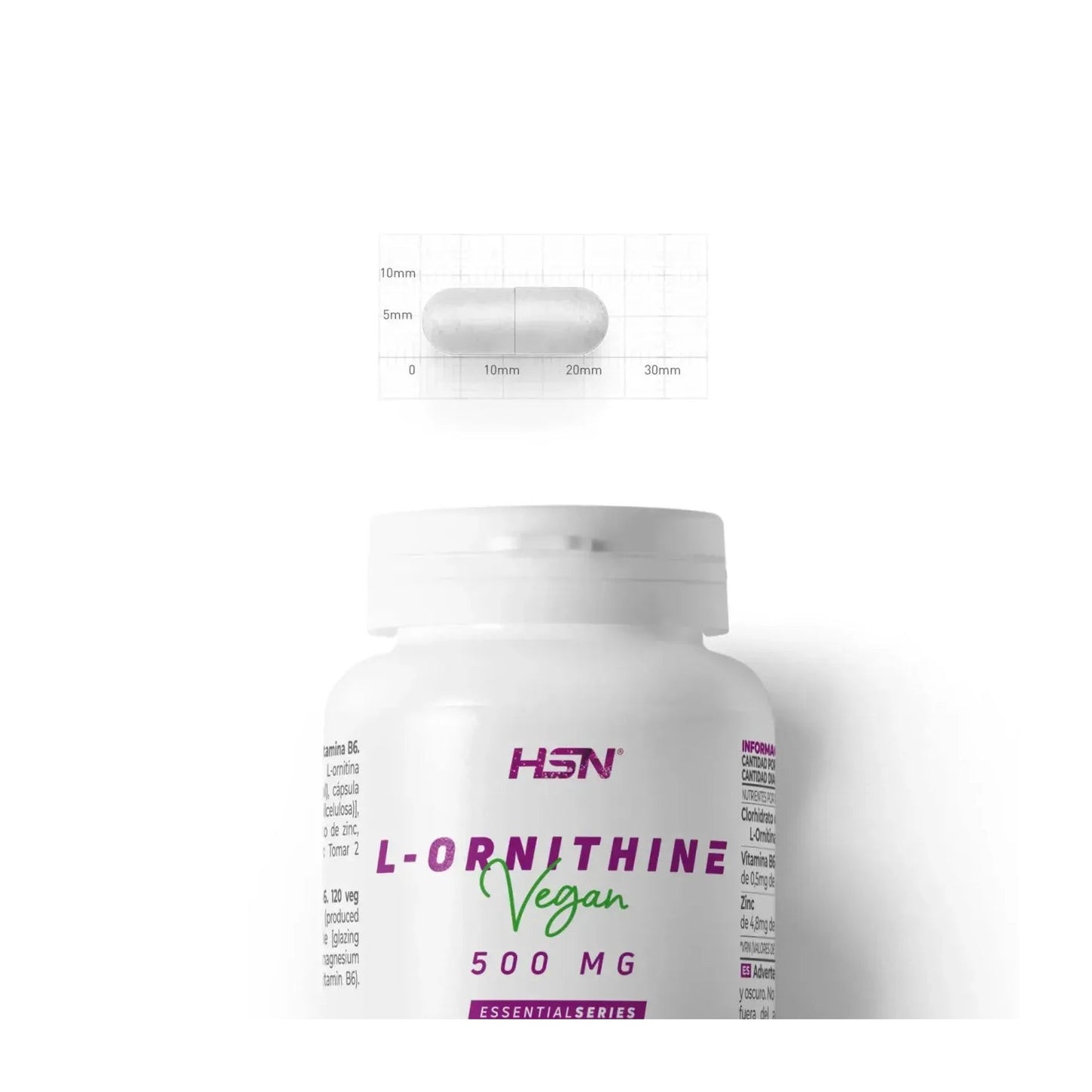 HSN L-Ornitina 500mg 120vcaps