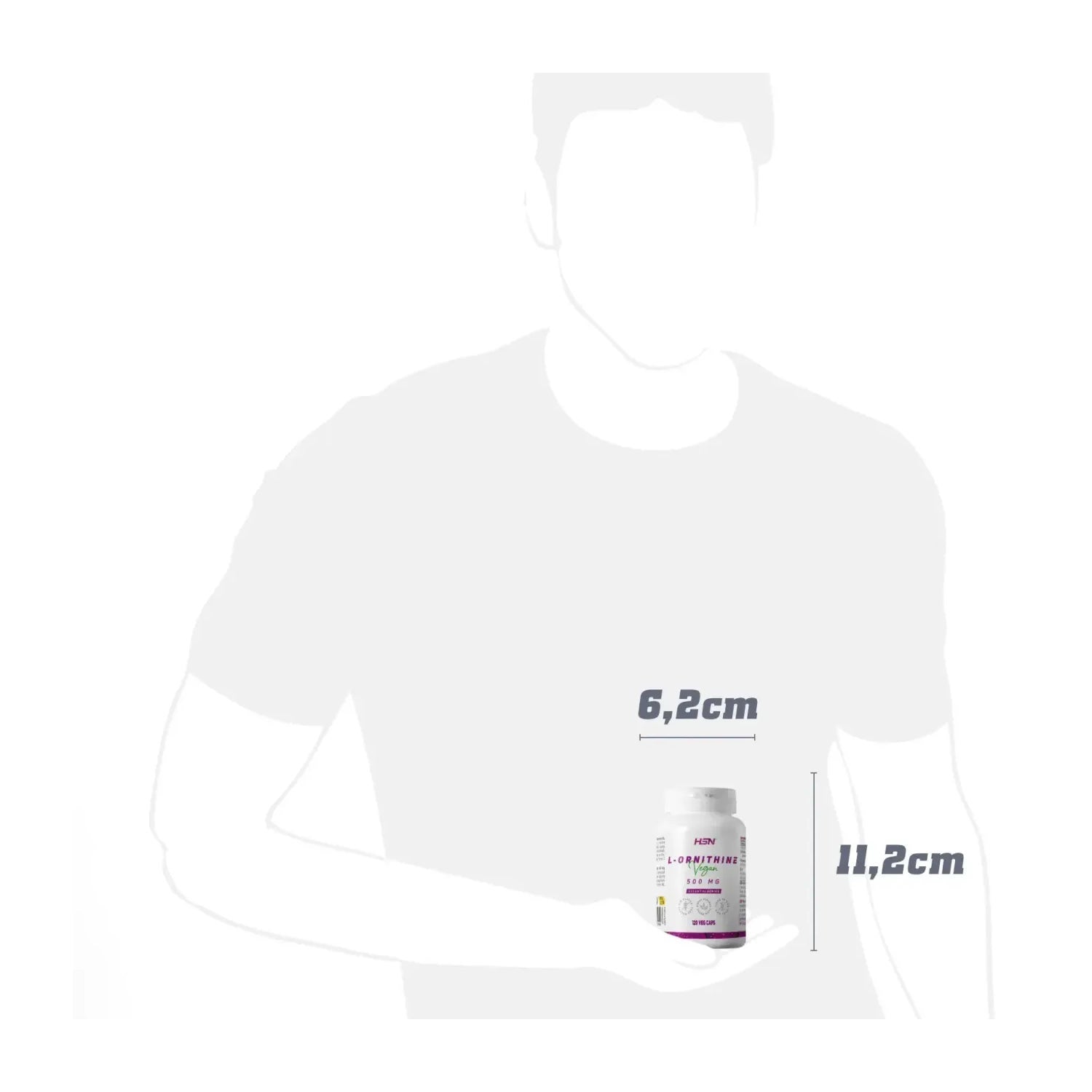 HSN L-Ornitina 500mg 120vcaps