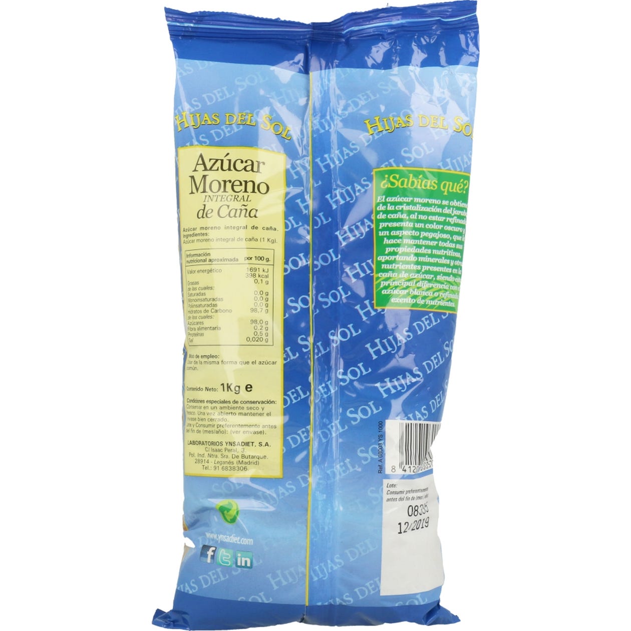Hijas del Sol Azúcar Moreno de Caña 1 kg