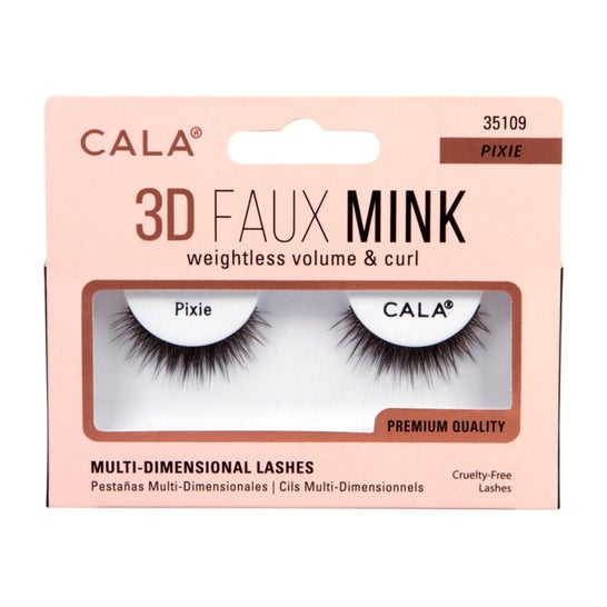 Cala Lashes 3 D Faux Mink Pestañas Postizas Pixie 1 par