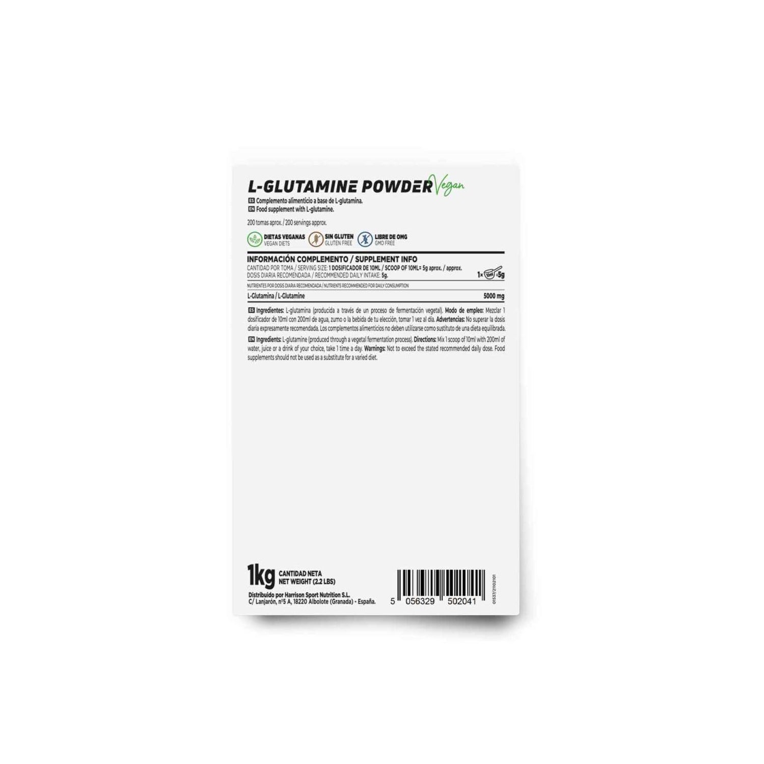 HSN L-Glutamina en Polvo 1kg
