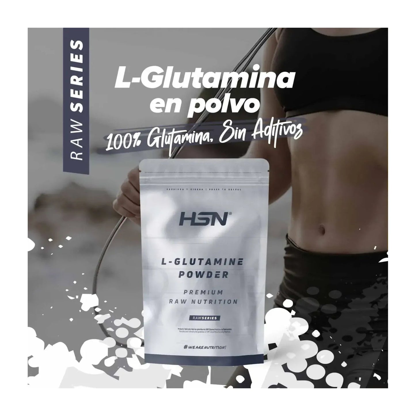 HSN L-Glutamina en Polvo 1kg