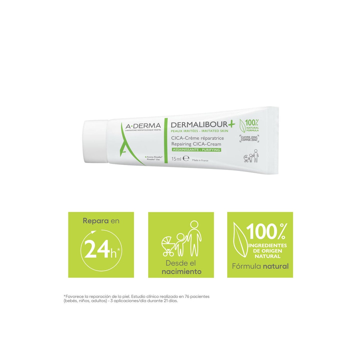A-Derma Dermalibour+ CICA Crema Reparadora 15ml