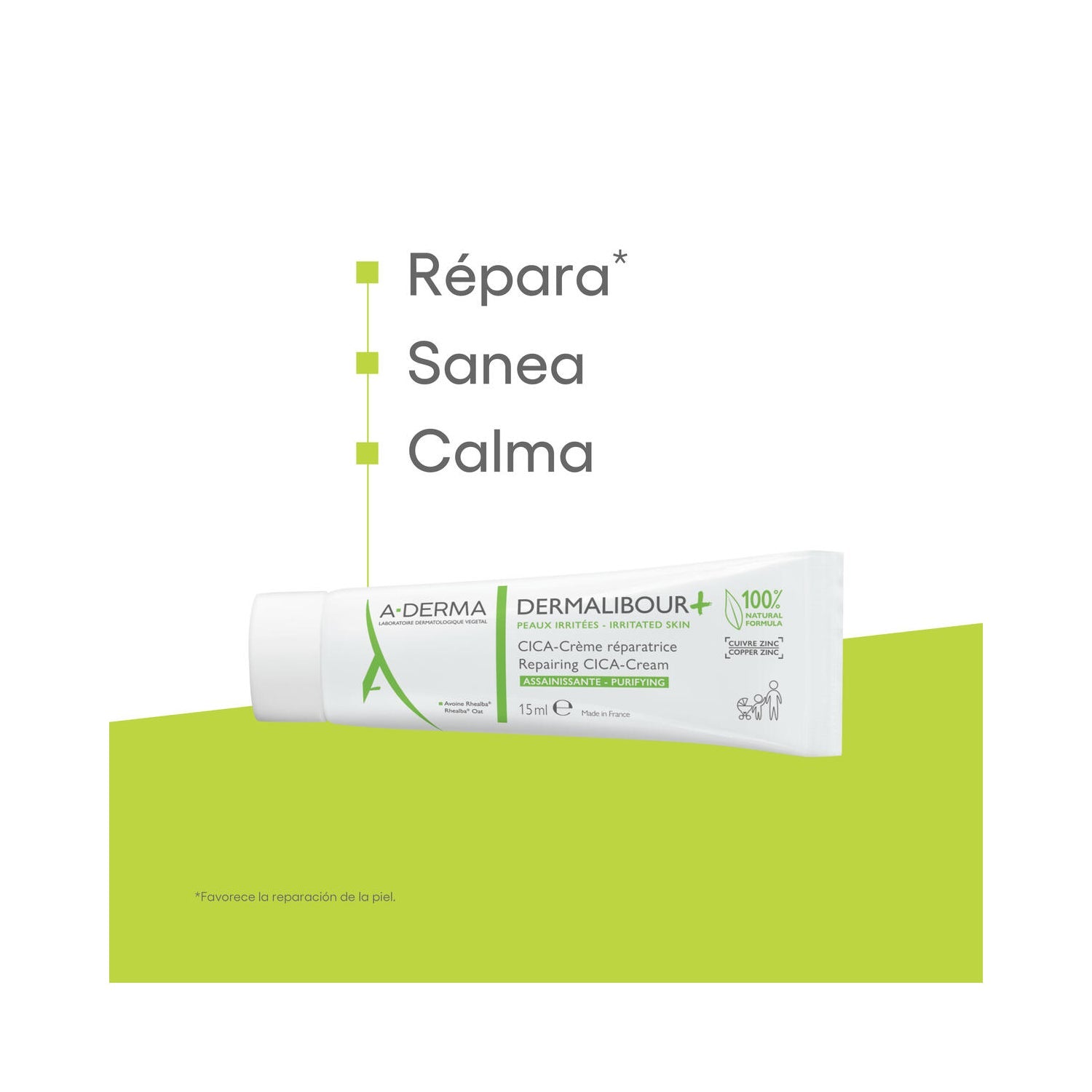 A-Derma Dermalibour+ CICA Crema Reparadora 15ml